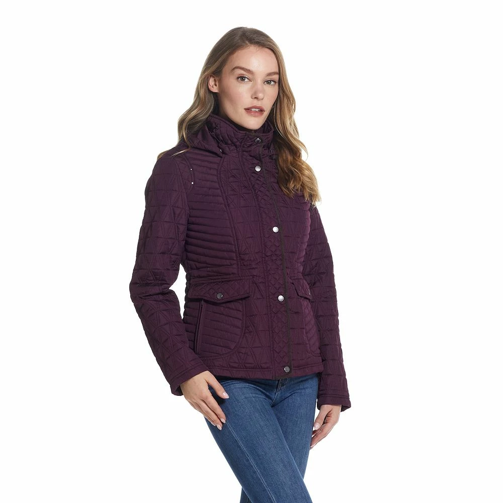 Women's Weathercast Faux-Suede Trim Quilted Jacket 8 Women's Weathercast Faux-Suede Trim Quilted Jacket - Image 6