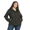 Plus Size Weathercast Faux-Suede Trim Quilted Jacket -Tennessee Titans Gear shop 5764956 Spruce