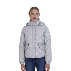 Alternative view of Juniors' Sebby Quilted Puffer Jacket