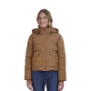 Juniors' Sebby Contrast Hooded Puffer Coat 2 Juniors' Sebby Contrast Hooded Puffer Coat -Tennessee Titans Gear shop 5764960 Duck Brown