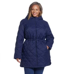 Plus Size Weathercast Hood Quilted Anorak Jacket -Tennessee Titans Gear shop 5764974 ALT3