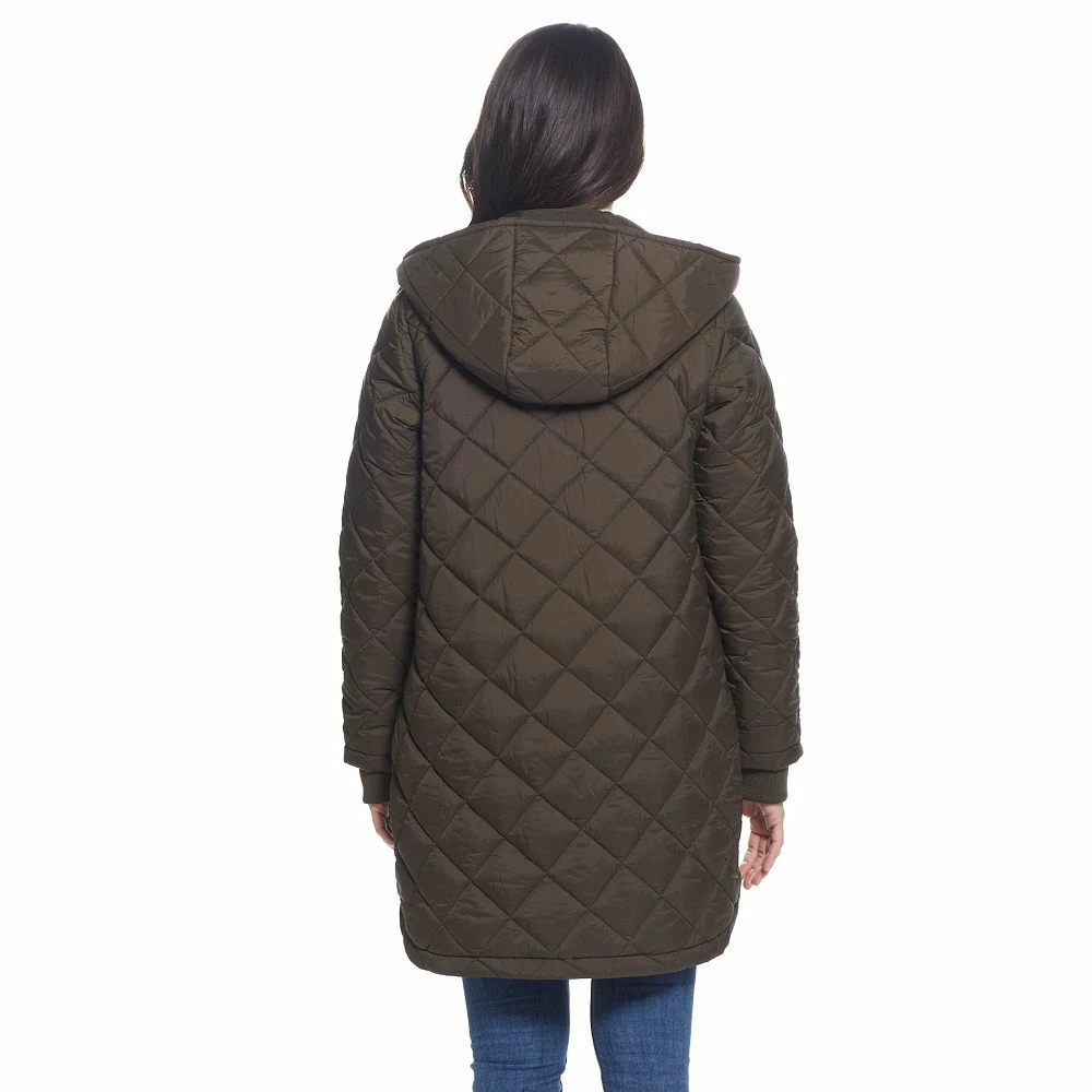 Women's Weathercast Hooded Quilted Duffle Jacket 5 Women's Weathercast Hooded Quilted Duffle Jacket - Image 3