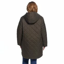 Plus Size Weathercast Hood Quilted Duffle Jacket 13 Plus Size Weathercast Hood Quilted Duffle Jacket -Tennessee Titans Gear shop 5764976 ALT