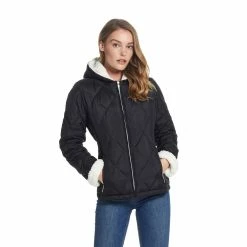 Women's Weathercast Sherpa-Trim Quilted Puffer Jacket