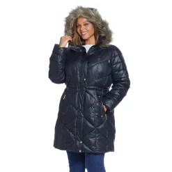 Plus Size Weathercast Faux-Fur Hood Quilted Puffer Coat 13 Plus Size Weathercast Faux-Fur Hood Quilted Puffer Coat -Tennessee Titans Gear shop 5764997 ALT3