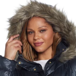 Plus Size Weathercast Faux-Fur Hood Quilted Puffer Coat 16 Plus Size Weathercast Faux-Fur Hood Quilted Puffer Coat -Tennessee Titans Gear shop 5764997 ALT6