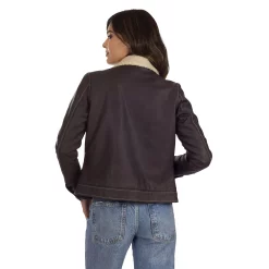 Women's Wrangler Sherpa-Lined Faux-Leather Jacket 10 Women's Wrangler Sherpa-Lined Faux-Leather Jacket -Tennessee Titans Gear shop 5765753 ALT