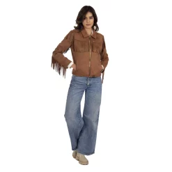 Women's Wrangler Fringe Faux-Suede Jacket 13 Women's Wrangler Fringe Faux-Suede Jacket -Tennessee Titans Gear shop 5765762 ALT4