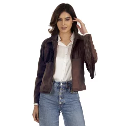 Alternative view of Women's Wrangler Fringe Faux-Suede Jacket