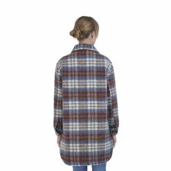 Women's Sebby Collection Plaid Shacket 8 Women's Sebby Collection Plaid Shacket -Tennessee Titans Gear shop 5773545 ALT