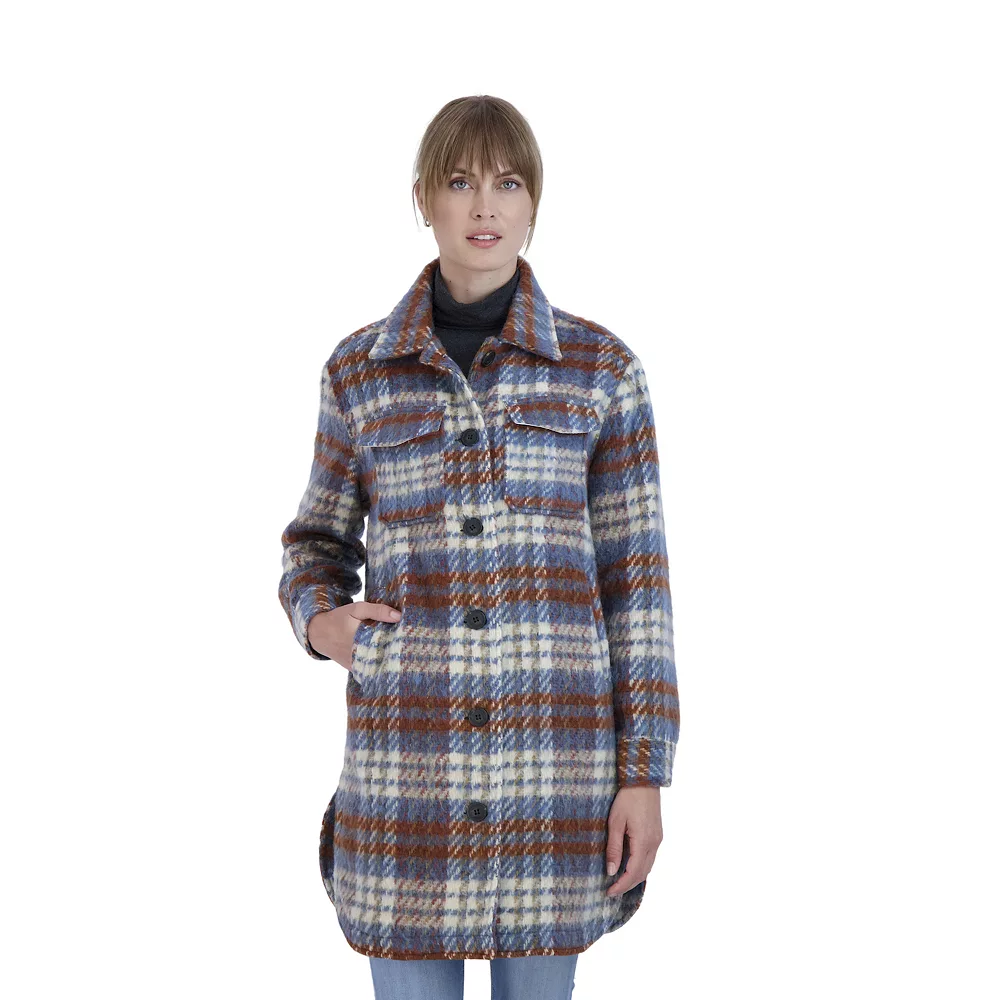 Women's Sebby Collection Plaid Shacket 4 Women's Sebby Collection Plaid Shacket - Image 2