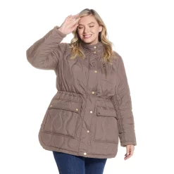 Plus Size Weathercast Hooded Quilted Anorak Jacket -Tennessee Titans Gear shop 5818174 ALT2