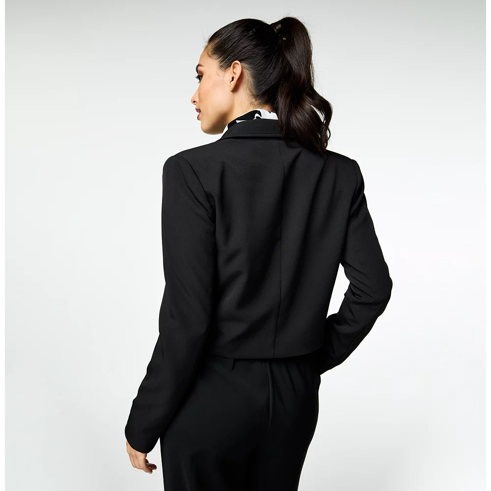 Women's INTEMPO™ Cropped Utility Twill Blazer 5 Women's INTEMPO™ Cropped Utility Twill Blazer - Image 3