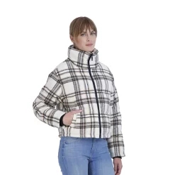 Juniors' Sebby Plaid Faux-Wool Puffer Jacket -Tennessee Titans Gear shop 5890086 ALT2