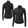 Women's Colosseum Black LSU Tigers Core Quinn Raglan Quarter-Zip Top 2 Women's Colosseum Black LSU Tigers Core Quinn Raglan Quarter-Zip Top -Tennessee Titans Gear shop 5908306