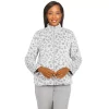 Women's Alfred Dunner Leopard Funnelneck Long Sleeve Jacket -Tennessee Titans Gear shop 5909481
