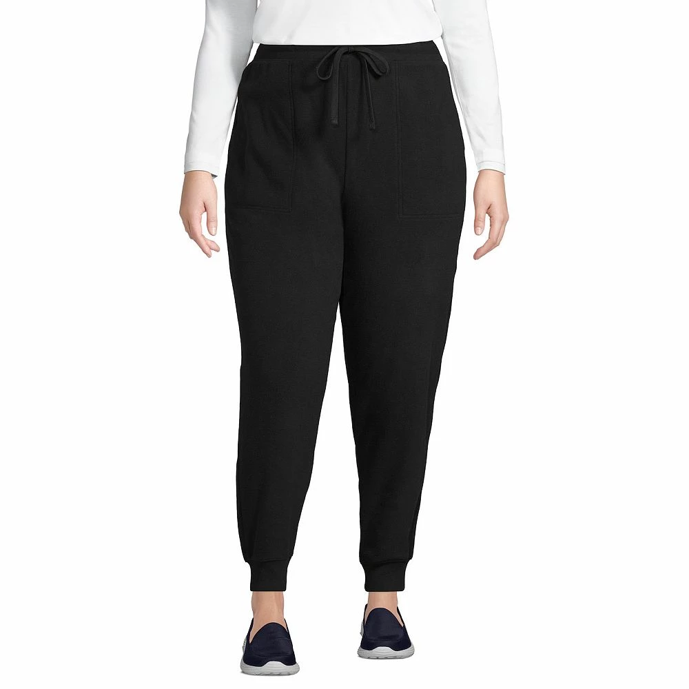 Plus Size Lands' End Fleece Jogger Pants 6 Plus Size Lands' End Fleece Jogger Pants - Image 4