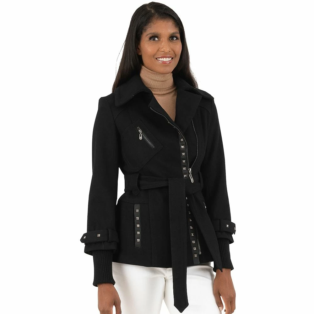Women's Fleet Street Asymmetrical Belted Wool-Blend Coat 3 Women's Fleet Street Asymmetrical Belted Wool-Blend Coat