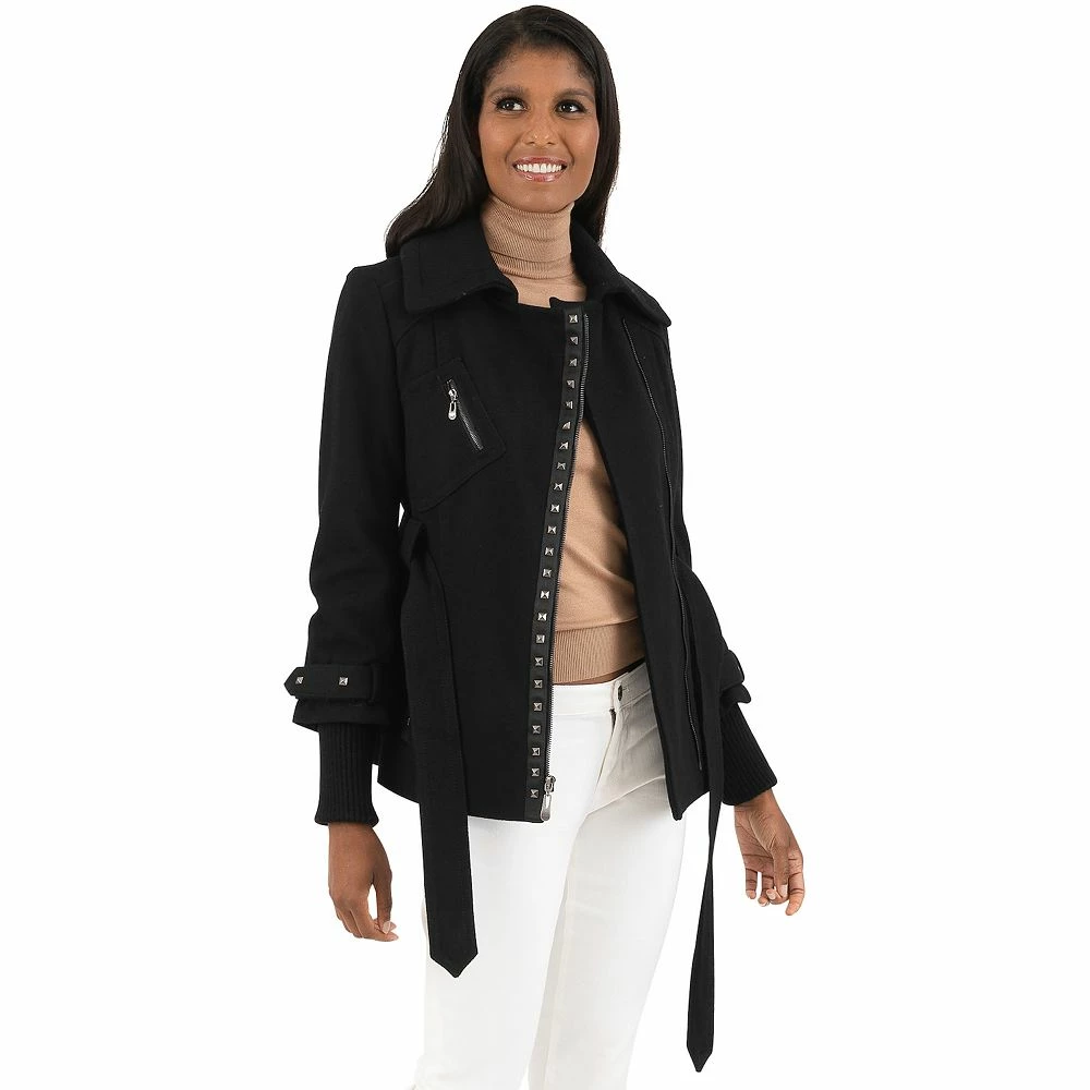 Women's Fleet Street Asymmetrical Belted Wool-Blend Coat 5 Women's Fleet Street Asymmetrical Belted Wool-Blend Coat - Image 3