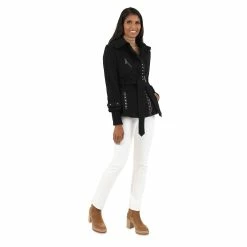 Women's Fleet Street Asymmetrical Belted Wool-Blend Coat 12 Women's Fleet Street Asymmetrical Belted Wool-Blend Coat -Tennessee Titans Gear shop 5923711 ALT4