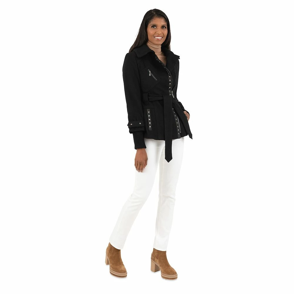 Women's Fleet Street Asymmetrical Belted Wool-Blend Coat 7 Women's Fleet Street Asymmetrical Belted Wool-Blend Coat - Image 5