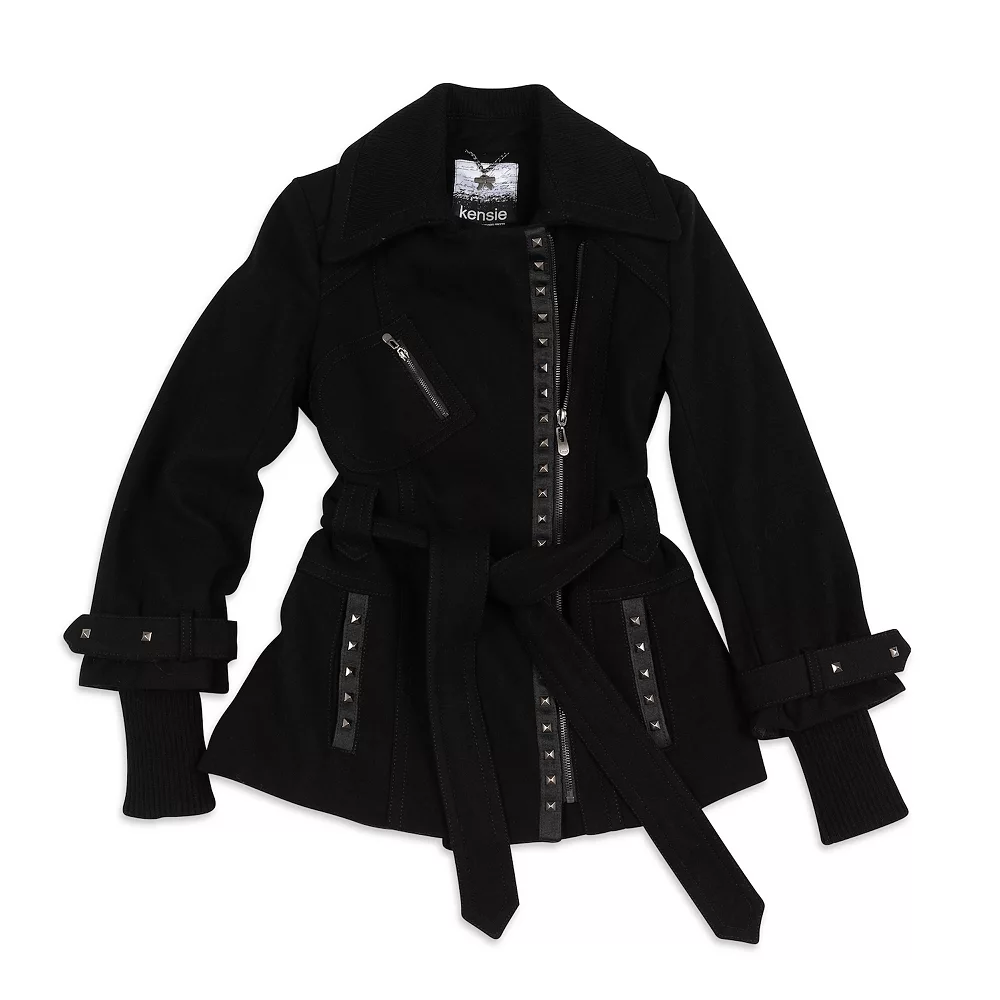 Women's Fleet Street Asymmetrical Belted Wool-Blend Coat 8 Women's Fleet Street Asymmetrical Belted Wool-Blend Coat - Image 6