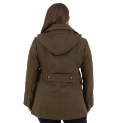 Plus Size Fleet Street Hooded Wool-Blend Peacoat 9 Plus Size Fleet Street Hooded Wool-Blend Peacoat -Tennessee Titans Gear shop 5923727 ALT