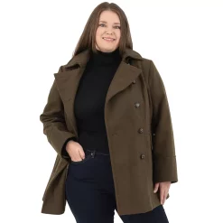 Plus Size Fleet Street Hooded Wool-Blend Peacoat 11 Plus Size Fleet Street Hooded Wool-Blend Peacoat -Tennessee Titans Gear shop 5923727 ALT3