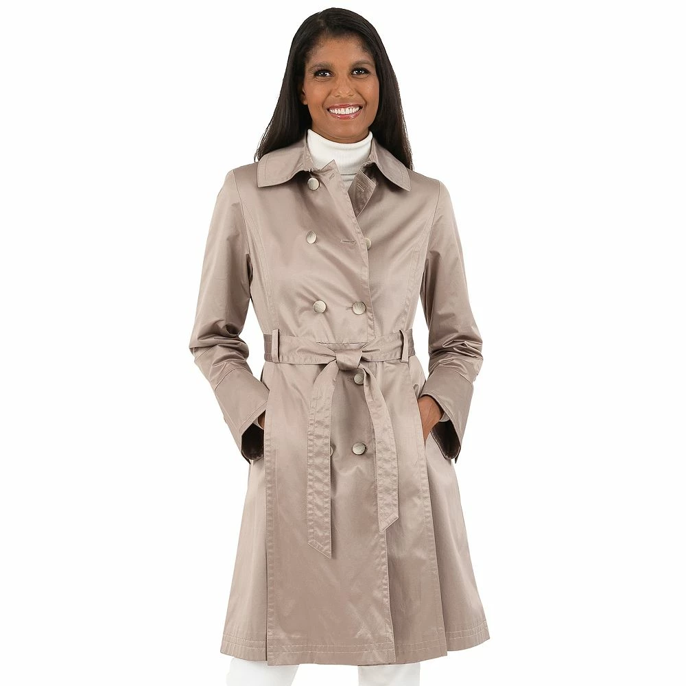 Women's Fleet Street Sateen Trench Coat 3 Women's Fleet Street Sateen Trench Coat