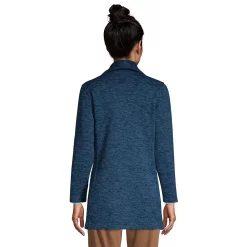 Alternative view of Petite Lands' End Fleece Asymmetrical Coat