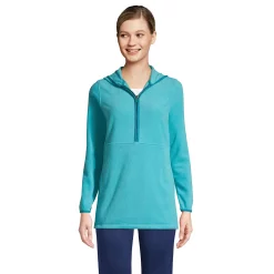 Petite Lands' End Half-Zip Hood Fleece Pullover -Tennessee Titans Gear shop 5931489 Peacock Teal