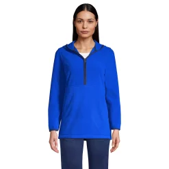Alternative view of Petite Lands' End Half-Zip Hood Fleece Pullover