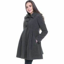 Alternative view of Maternity Pokkori Wool-Blend Coat
