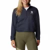 Women's Columbia Trek French Terry 1/2-Zip Sweatshirt -Tennessee Titans Gear shop 5947143 Navy Heather Stacked