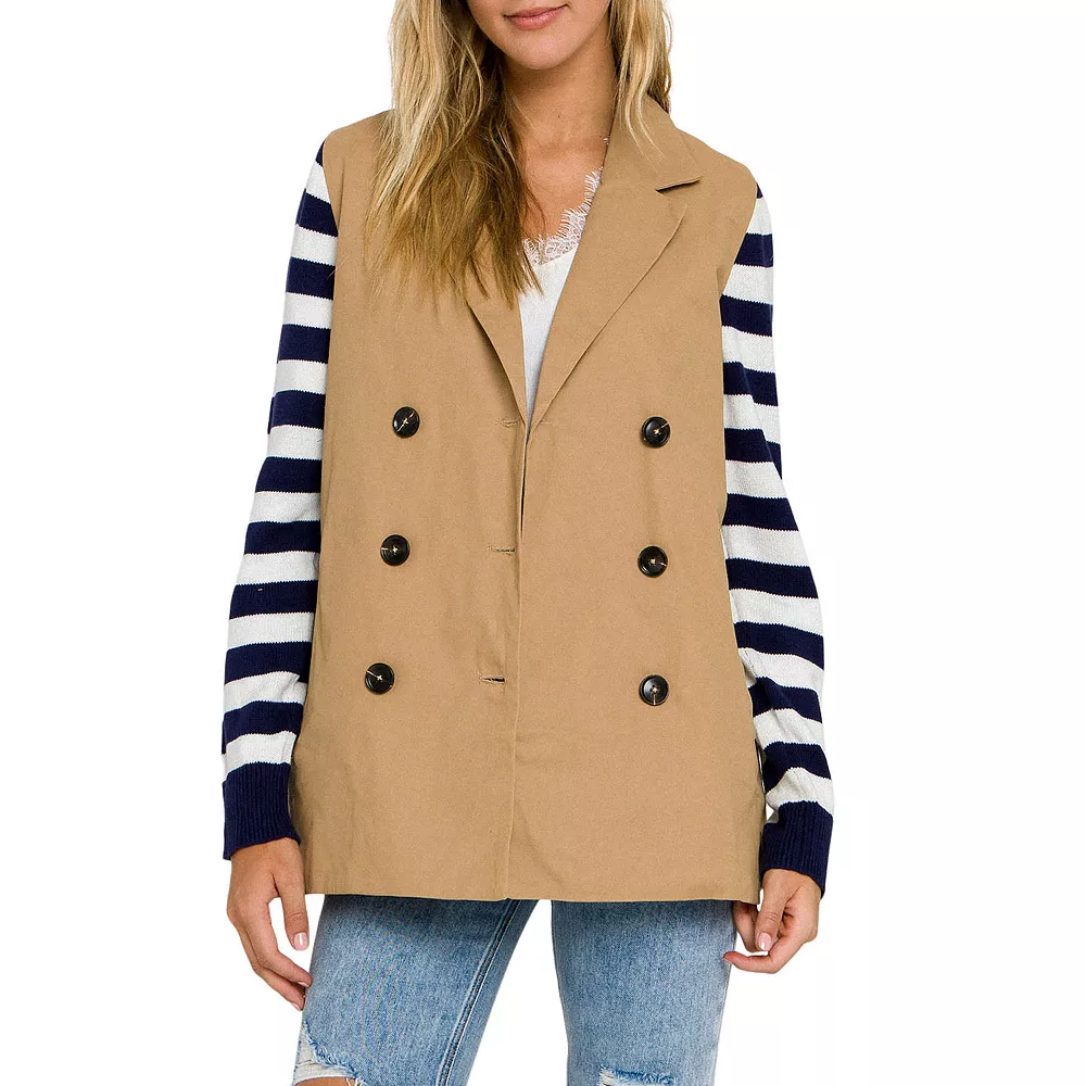 Contrast Sleeve Jacket 3 Contrast Sleeve Jacket