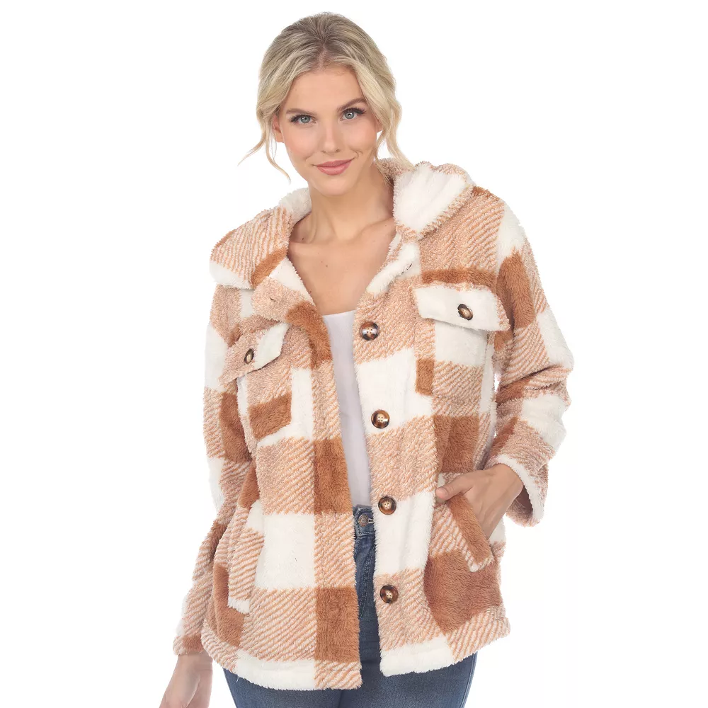 Women's White Mark Plaid Shacket 4 Women's White Mark Plaid Shacket - Image 2