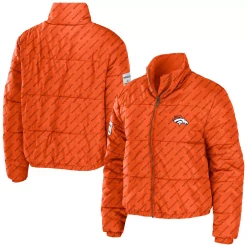 Women's WEAR by Erin Andrews Orange Denver Broncos Puffer Full-Zip Jacket 6 Women's WEAR by Erin Andrews Orange Denver Broncos Puffer Full-Zip Jacket -Tennessee Titans Gear shop 5994430 ALT