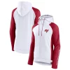 Women's Fanatics Branded White/Red Tampa Bay Buccaneers End Around Raglan Full-Zip Hoodie 2 Women's Fanatics Branded White/Red Tampa Bay Buccaneers End Around Raglan Full-Zip Hoodie -Tennessee Titans Gear shop 6011816