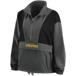 Women's WEAR by Erin Andrews Charcoal Oakland Athletics Packable Half-Zip Jacket 7 Women's WEAR by Erin Andrews Charcoal Oakland Athletics Packable Half-Zip Jacket -Tennessee Titans Gear shop 6012539 ALT2