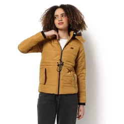 Campus Sutra Women Regular Fit Zipper Jacket
