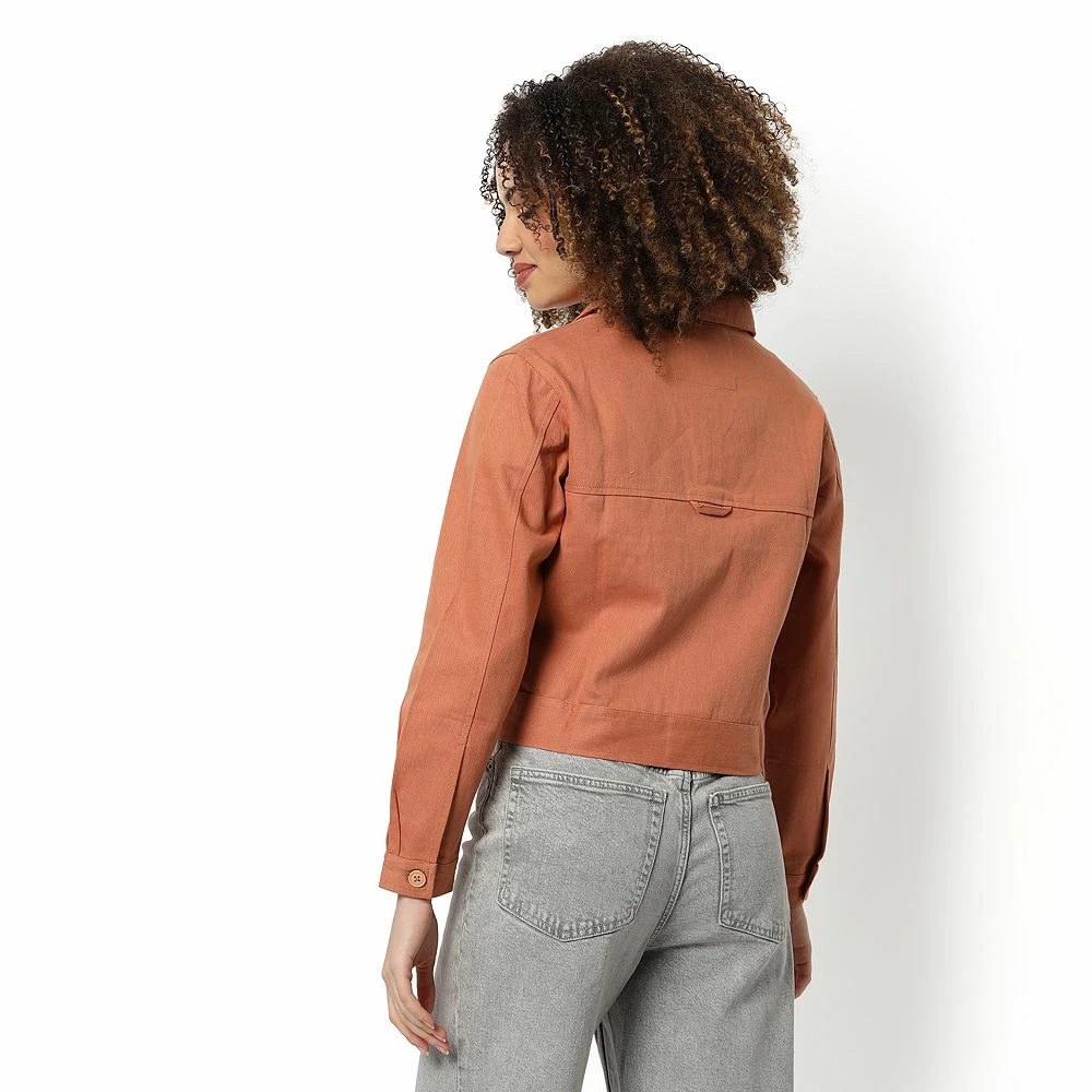 Campus Sutra Women Regular Fit Buttoned Jacket 5 Campus Sutra Women Regular Fit Buttoned Jacket - Image 3