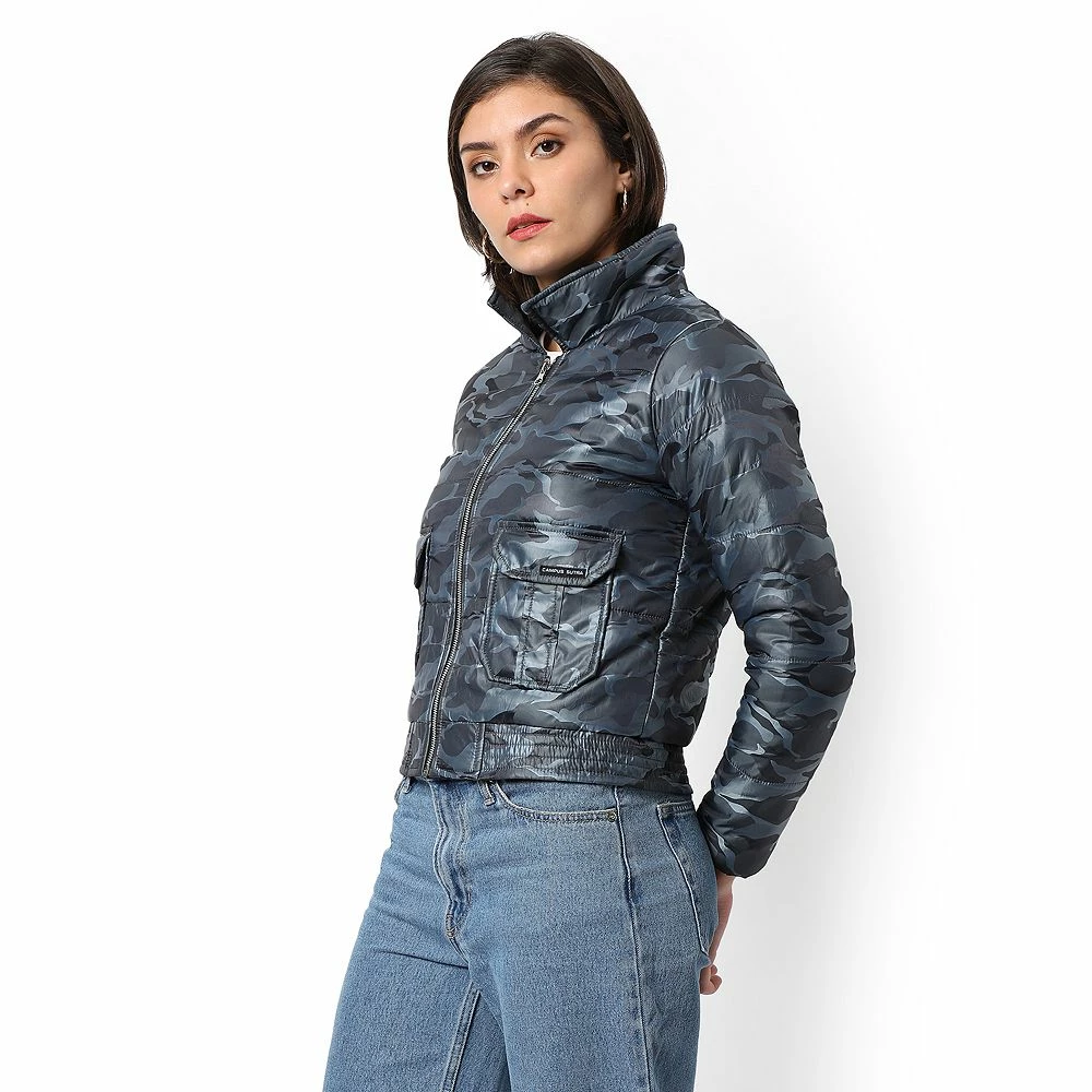 Campus Sutra Women Regular Fit Zipper Jacket 4 Campus Sutra Women Regular Fit Zipper Jacket - Image 2