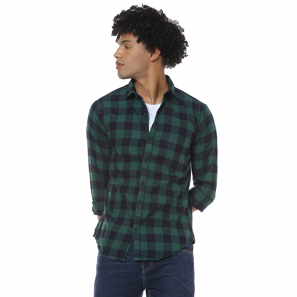Campus Sutra Men Flat Collar Checkered Shirt 3 Campus Sutra Men Flat Collar Checkered Shirt