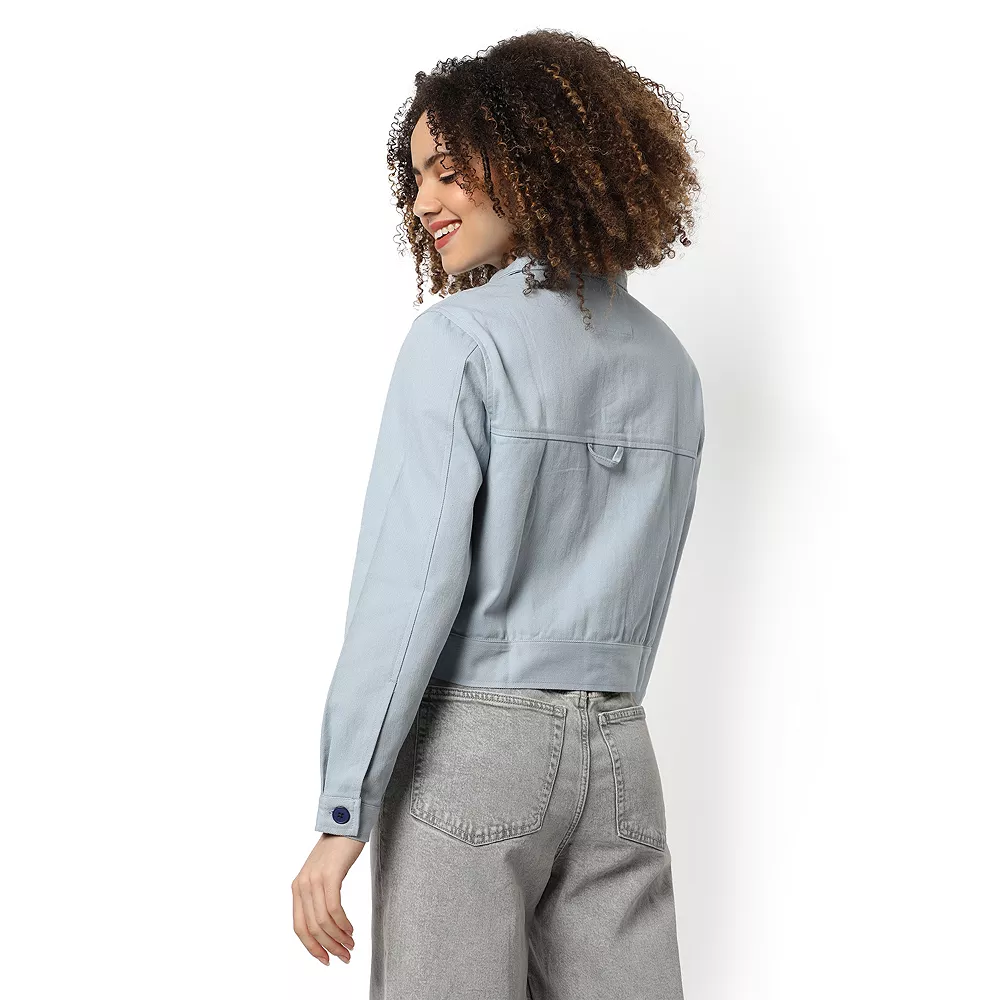 Campus Sutra Women Regular Fit Buttoned Jacket 5 Campus Sutra Women Regular Fit Buttoned Jacket - Image 3