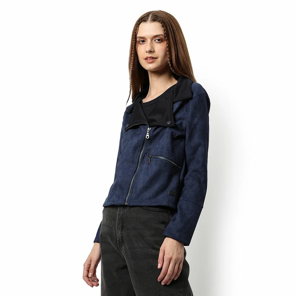 Campus Sutra Women Regular Fit Zipper Jacket 4 Campus Sutra Women Regular Fit Zipper Jacket - Image 2