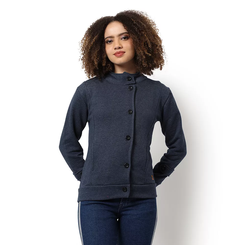 Campus Sutra Women Regular Fit Buttoned Jacket 3 Campus Sutra Women Regular Fit Buttoned Jacket