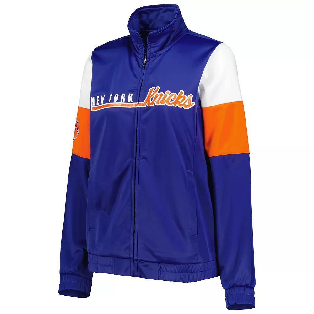Women's G-III 4Her by Carl Banks Blue New York Knicks Change Up Full-Zip Track Jacket 5 Women's G-III 4Her by Carl Banks Blue New York Knicks Change Up Full-Zip Track Jacket - Image 3