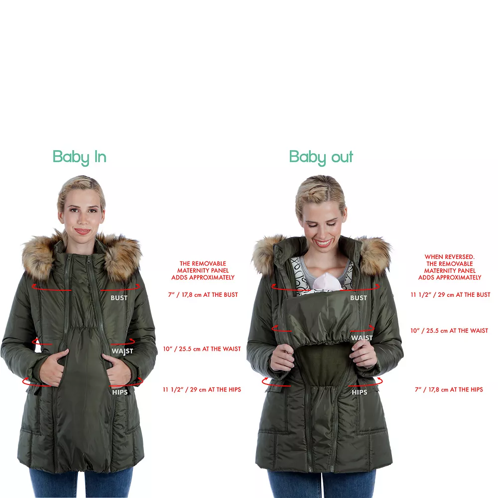 3in1 Addison Waterproof Maternity windbreaker with piping details 6 3in1 Addison Waterproof Maternity windbreaker with piping details - Image 4