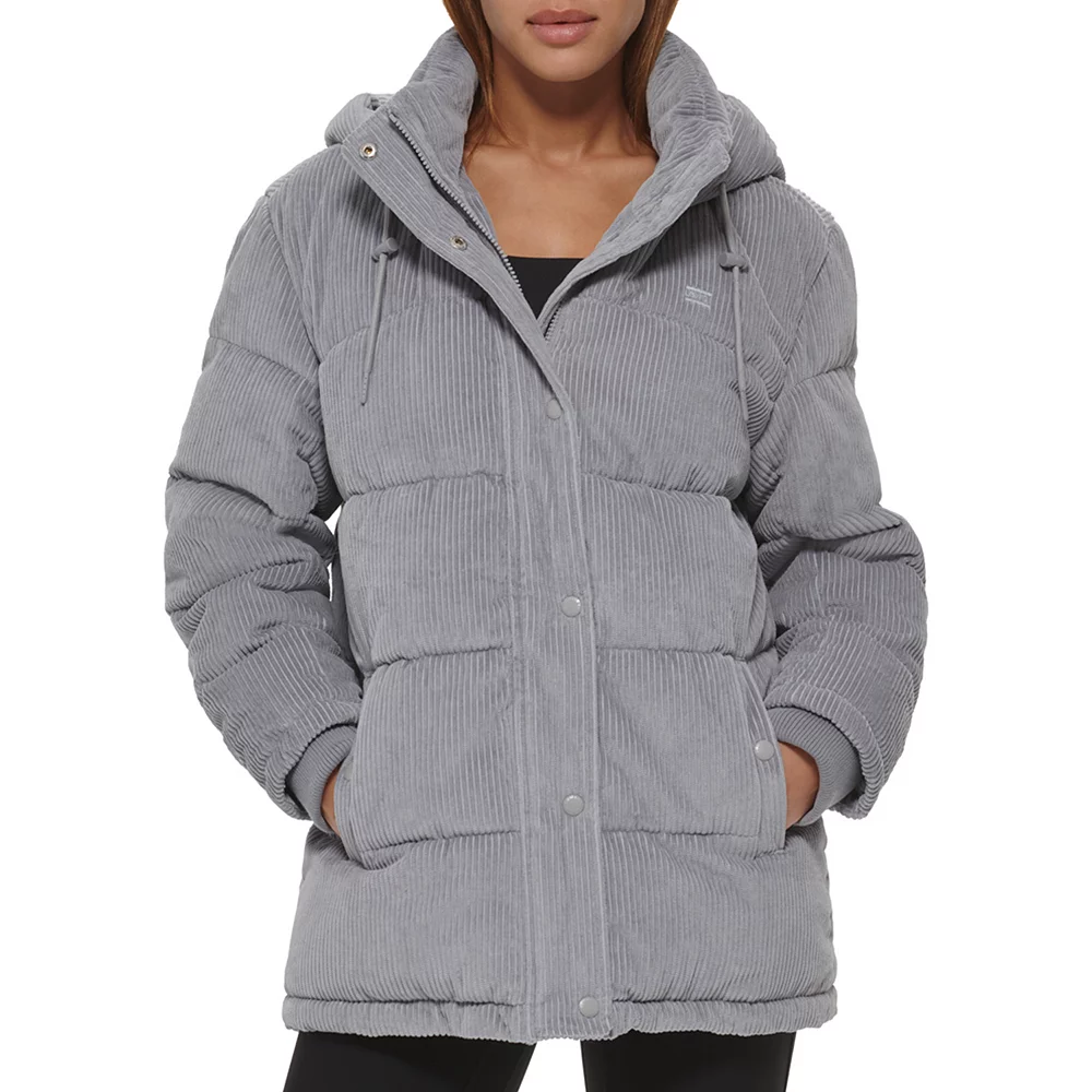 Women's Levi's® Hooded Corduroy Puffer Coat 7 Women's Levi's® Hooded Corduroy Puffer Coat - Image 5