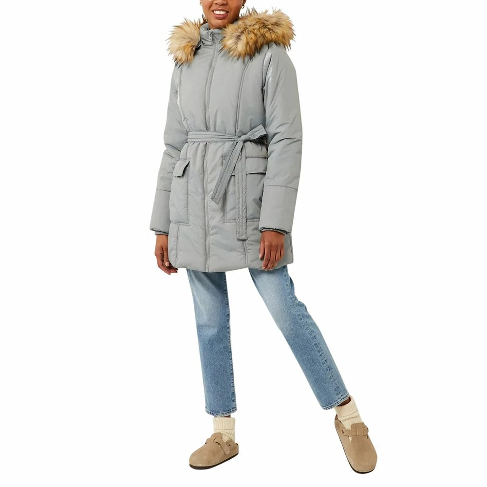 3in1 Rachel Maternity Coat Quilted Mid-Thigh Puffer 6 3in1 Rachel Maternity Coat Quilted Mid-Thigh Puffer - Image 4